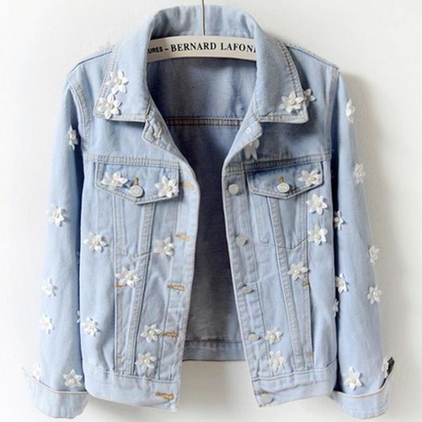women's jackets fashion flower hands made pearl beaded diamond slim jeans coat women denim, Black;brown
women's jackets fashion flower hands made pearl beaded diamond slim jeans coat women denim, Black;brown