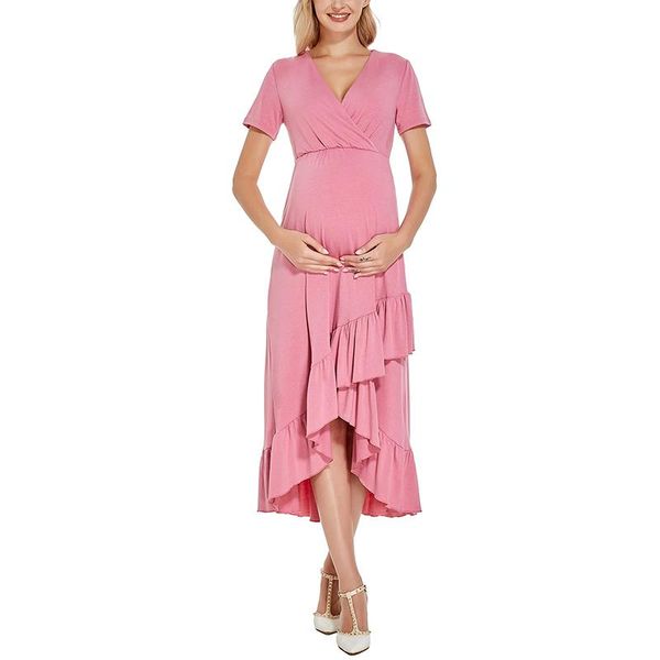 maternity dresses women's summer casual print v-neck irregular hem skirt short sleeve loose pregnancy clothes knee length dress, White
maternity dresses women's summer casual print v-neck irregular hem skirt short sleeve loose pregnancy clothes knee length dress, White