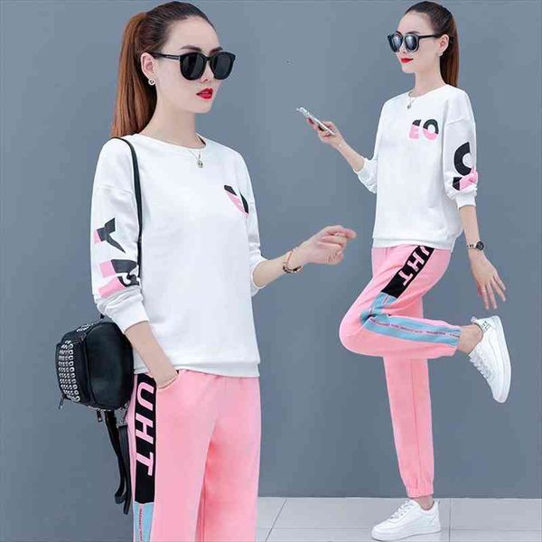 spring autumn korean 2 womens tracksuits piece set loose sweater long sleeve printing fashion two pants women clohtes, Gray
spring autumn korean 2 womens tracksuits piece set loose sweater long sleeve printing fashion two pants women clohtes, Gray