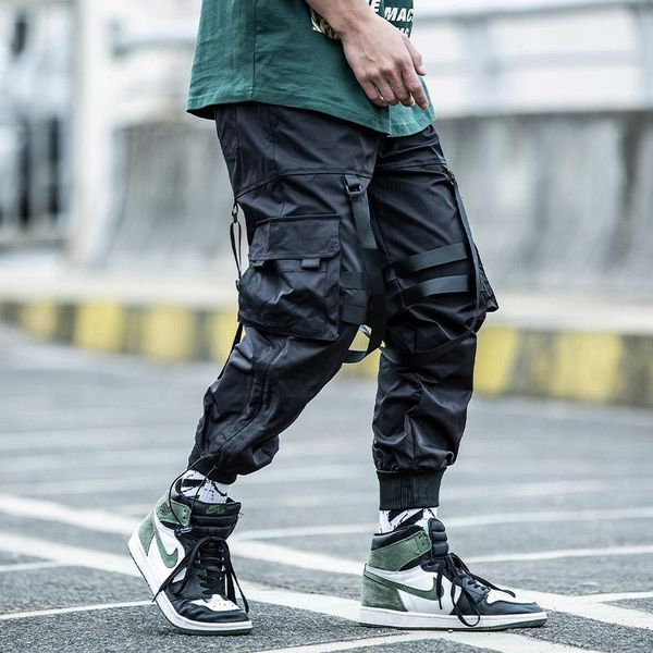 ribbons hip hop cargo paratrooper pants men techwear joggers streetwear ankle-length elastic waist black casual trousers men's
ribbons hip hop cargo paratrooper pants men techwear joggers streetwear ankle-length elastic waist black casual trousers men's