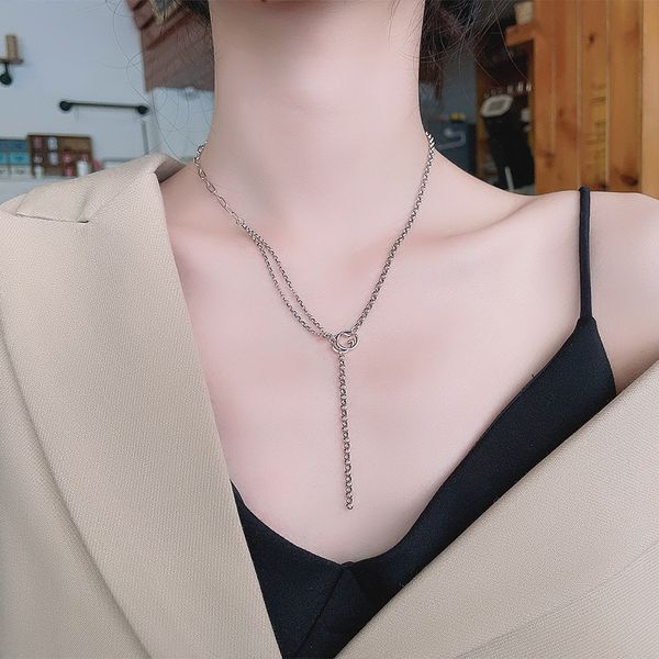 chaosheng s925 sterling silver letter g tassel necklace simple personality, versatile, niche design, collarbone chain necklace, female
chaosheng s925 sterling silver letter g tassel necklace simple personality, versatile, niche design, collarbone chain necklace, female
