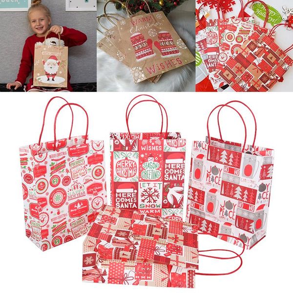christmas decorations 1pc paper gift bag portable kraft bags w/ handle santa claus packaging decor f/ home xmas box
christmas decorations 1pc paper gift bag portable kraft bags w/ handle santa claus packaging decor f/ home xmas box