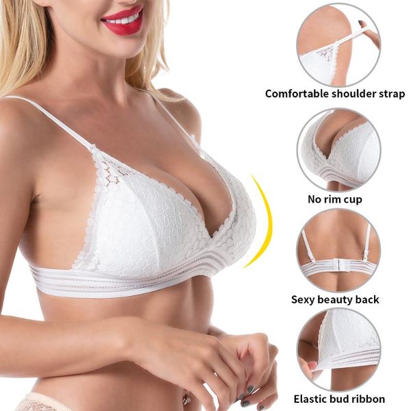bras bra women's underwear bralette bh seamless thin wireless lingerie push up lace strapless female, Red;black
bras bra women's underwear bralette bh seamless thin wireless lingerie push up lace strapless female, Red;black