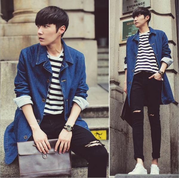 men's jackets 2021 winter denim windbreaker medium length korean loose coat casual handsome trend, Black;brown
men's jackets 2021 winter denim windbreaker medium length korean loose coat casual handsome trend, Black;brown