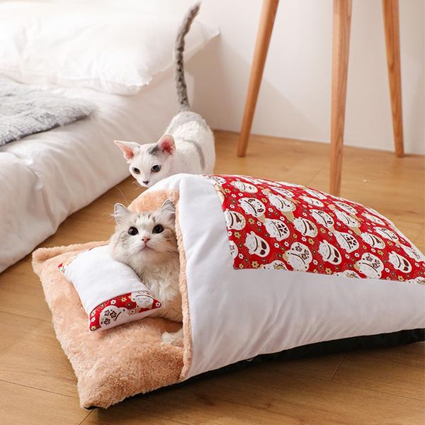 cat beds & furniture japanese bed warm sleeping bag deep sleep cave winter removable mat pet house for cats dogs nest cushion with pillow
cat beds & furniture japanese bed warm sleeping bag deep sleep cave winter removable mat pet house for cats dogs nest cushion with pillow