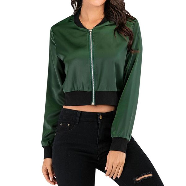 women's jackets 2021 solid color stand collar patchwork high waist simple baseball uniform short ladies streetwear, Black;brown
women's jackets 2021 solid color stand collar patchwork high waist simple baseball uniform short ladies streetwear, Black;brown