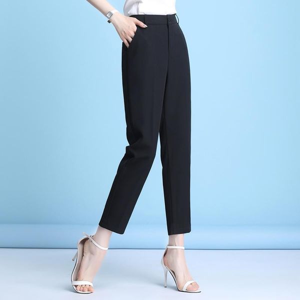 women's pants & capris women formal for office lady fashion high waist elegant business work trousers plus size black ankle-length fema, Black;white
women's pants & capris women formal for office lady fashion high waist elegant business work trousers plus size black ankle-length fema, Black;white