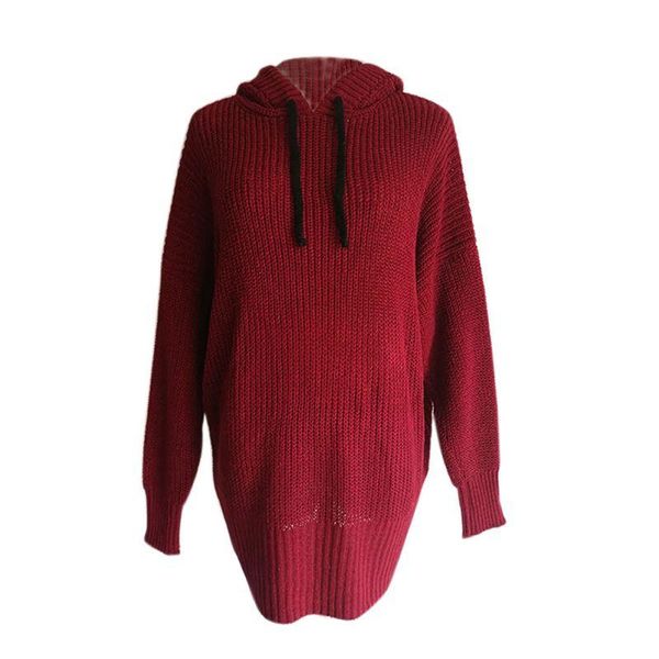 women's sweaters knitted hooded sweater long sleeves warm and pullovers loose casual autumn winter, White;black
women's sweaters knitted hooded sweater long sleeves warm and pullovers loose casual autumn winter, White;black
