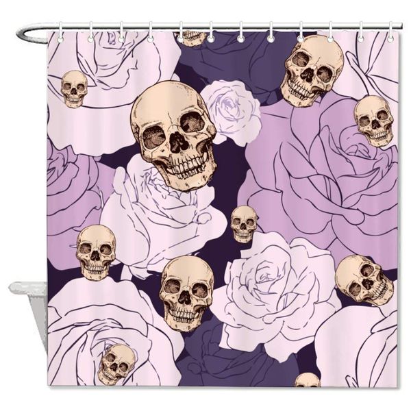 purple floral skull head pattern waterproof shower curtains for bathtub shower novelty fabric bathroom liner decorative
purple floral skull head pattern waterproof shower curtains for bathtub shower novelty fabric bathroom liner decorative