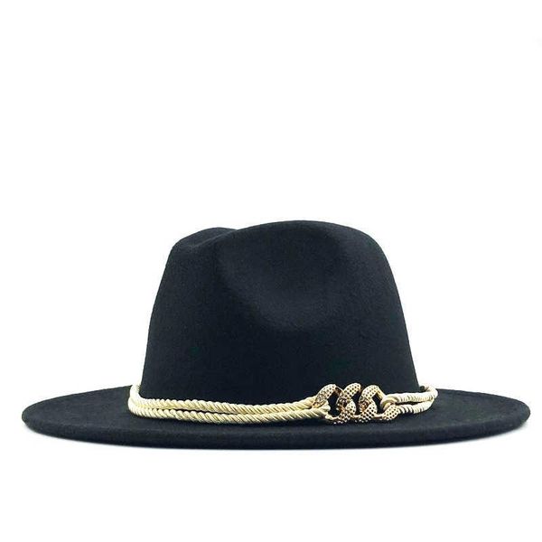 wide brim hats felt black wool jazz fedora belt buckle decor women panama trilby cowboy cap sunhat, Blue;gray
wide brim hats felt black wool jazz fedora belt buckle decor women panama trilby cowboy cap sunhat, Blue;gray