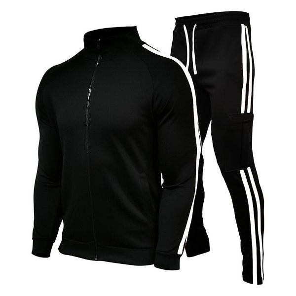 jogging clothing men's sets two piece set tracksuit casual zipper jacke + pants harajuku sport suits spring and autumn brand sportswear, Black;red
jogging clothing men's sets two piece set tracksuit casual zipper jacke + pants harajuku sport suits spring and autumn brand sportswear, Black;red