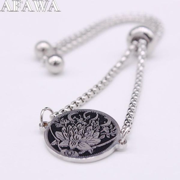 charm bracelets 2021 fashin lotus moon stainless steel for women black silver color adjustable bracelet jewelry pulseras mujer b18372, Golden;silver
charm bracelets 2021 fashin lotus moon stainless steel for women black silver color adjustable bracelet jewelry pulseras mujer b18372, Golden;silver