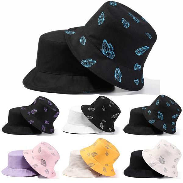 outdoor hats 1pc butterfly bucket hat foldable fisherman cap cotton sun visors casual summer women fashion accessories, Black;white
outdoor hats 1pc butterfly bucket hat foldable fisherman cap cotton sun visors casual summer women fashion accessories, Black;white
