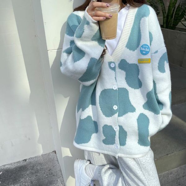women's knits & tees tie dye print knitted long sleeve womens sweaters autumn winter 2021 japanese style loose ladies y2k casual cardig, White
women's knits & tees tie dye print knitted long sleeve womens sweaters autumn winter 2021 japanese style loose ladies y2k casual cardig, White