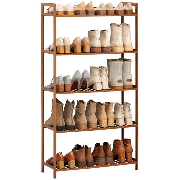 hooks & rails 3/4/5 tiers storage rack living room furniture shoes bamboo material environmental footprint sturdy shelves
hooks & rails 3/4/5 tiers storage rack living room furniture shoes bamboo material environmental footprint sturdy shelves