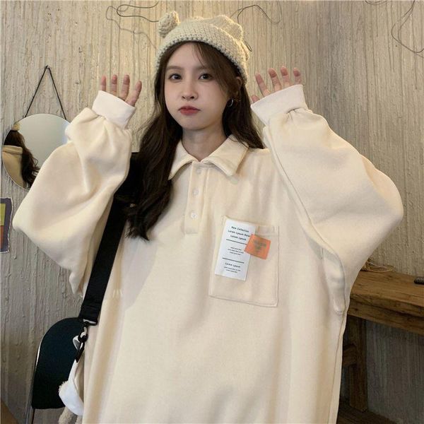women's hoodies & sweatshirts collar sweatshirt for women spring autumn 2021 pure cotton plus velvet thick thin loose jacket tide, Black
women's hoodies & sweatshirts collar sweatshirt for women spring autumn 2021 pure cotton plus velvet thick thin loose jacket tide, Black