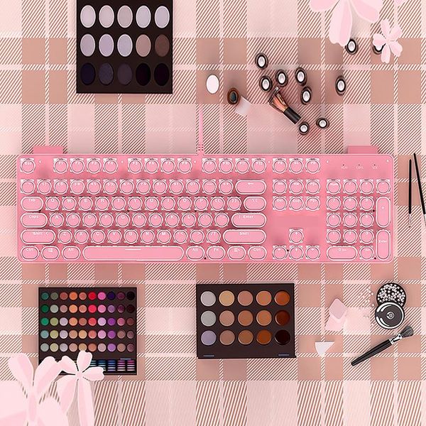 mechanical shaft real keyboard green axis cute girl net red heart pink round button punk keyboards
mechanical shaft real keyboard green axis cute girl net red heart pink round button punk keyboards