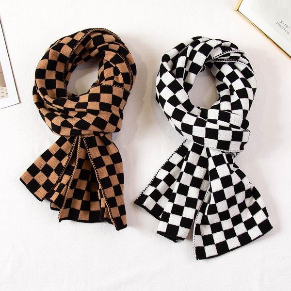 scarves black and white chessboard plaid ins scarf women's autumn winter 2021 korean version, Blue;gray
scarves black and white chessboard plaid ins scarf women's autumn winter 2021 korean version, Blue;gray