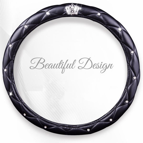 fashion women pu leather steering wheel covers diamond black pink auto steering-covers cases for lady girls car accessories
fashion women pu leather steering wheel covers diamond black pink auto steering-covers cases for lady girls car accessories