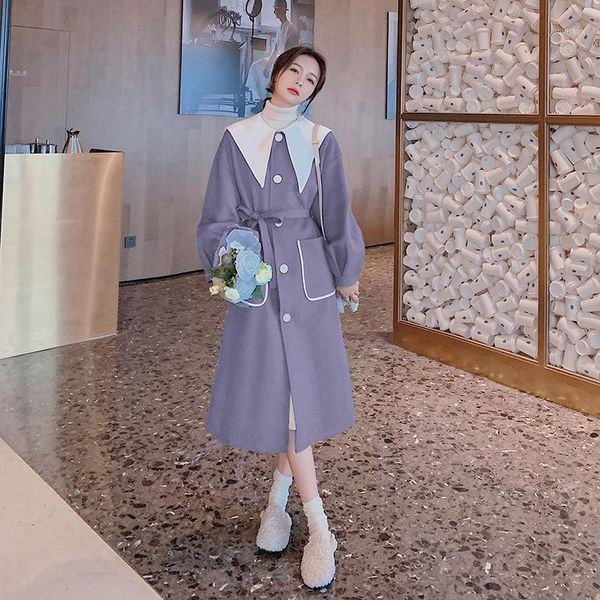 women's wool & blends winter long coat outerwear 2021 ladies trench korean cashmere female loose warm clothes windbreaker jackets y390, Black
women's wool & blends winter long coat outerwear 2021 ladies trench korean cashmere female loose warm clothes windbreaker jackets y390, Black