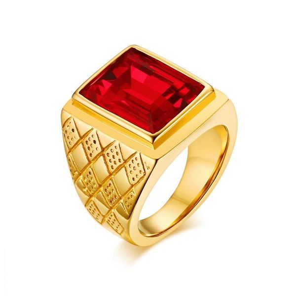 wedding rings red stone large for men jewelry gold-color stainless steel rhombus engagement, Slivery;golden
wedding rings red stone large for men jewelry gold-color stainless steel rhombus engagement, Slivery;golden