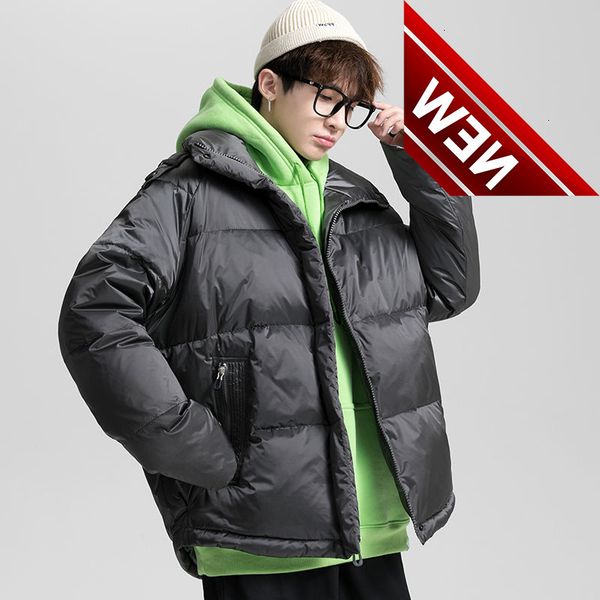 90 white duck jacket winter down solid color men's versatile new warm grey blue black short coat couples fashi2021
90 white duck jacket winter down solid color men's versatile new warm grey blue black short coat couples fashi2021
