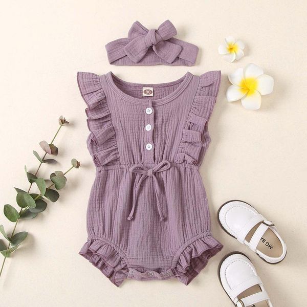 rompers 0-24m born toddler baby girl summer clothes solid color jumpsuit ruffled bodysuit + infant headband outfits kleding l*, Blue
rompers 0-24m born toddler baby girl summer clothes solid color jumpsuit ruffled bodysuit + infant headband outfits kleding l*, Blue