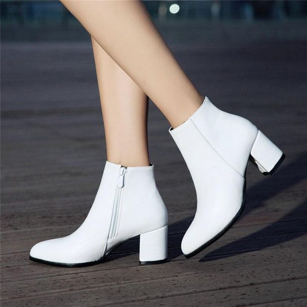 boots 2021 women ankle fashion pointed toe zipper short square heel shoes autumn winter booties big size 34-43, Black
boots 2021 women ankle fashion pointed toe zipper short square heel shoes autumn winter booties big size 34-43, Black