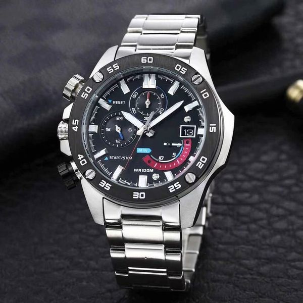 casual men's quartz calendar watch efr series dz7333 steel belt folding buckle all functions can be operated, Slivery;brown
casual men's quartz calendar watch efr series dz7333 steel belt folding buckle all functions can be operated, Slivery;brown