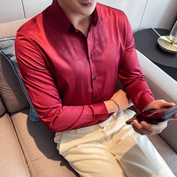 men's dress shirts high-end patterned long-sleeved shirt, lightly cooked wind, handsome hairstylist korean style slim pattern top, White;black
men's dress shirts high-end patterned long-sleeved shirt, lightly cooked wind, handsome hairstylist korean style slim pattern top, White;black