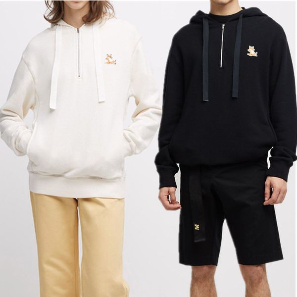 hoodies hoodie autumn/winter pure cotton zipper collar sweater hooded sweatshirt fox embroidered men and women same style h3bt, Black
hoodies hoodie autumn/winter pure cotton zipper collar sweater hooded sweatshirt fox embroidered men and women same style h3bt, Black