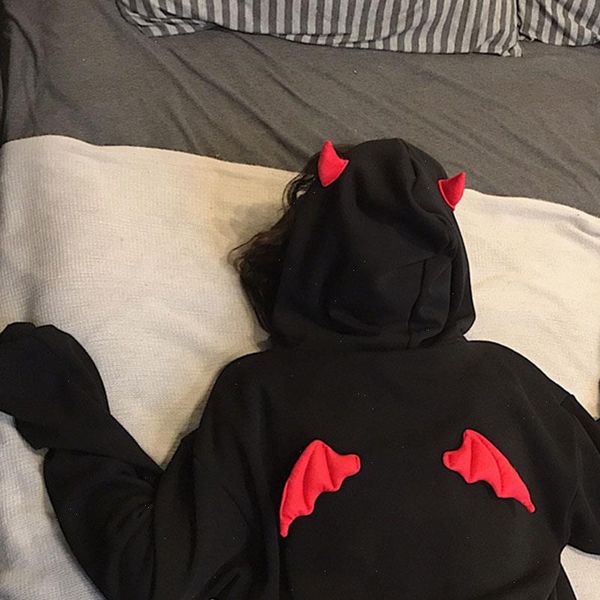 devil horn streetwear gothic hooded women sweatshirts hoody loose black pollovers oversized harajuku
devil horn streetwear gothic hooded women sweatshirts hoody loose black pollovers oversized harajuku