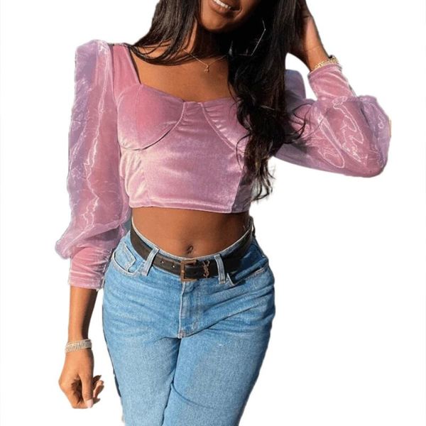 women's blouses & shirts fashion women mesh puff sleeve purple shirt ladies casual blouse slim jumper clubwear party see through cloth, White
women's blouses & shirts fashion women mesh puff sleeve purple shirt ladies casual blouse slim jumper clubwear party see through cloth, White