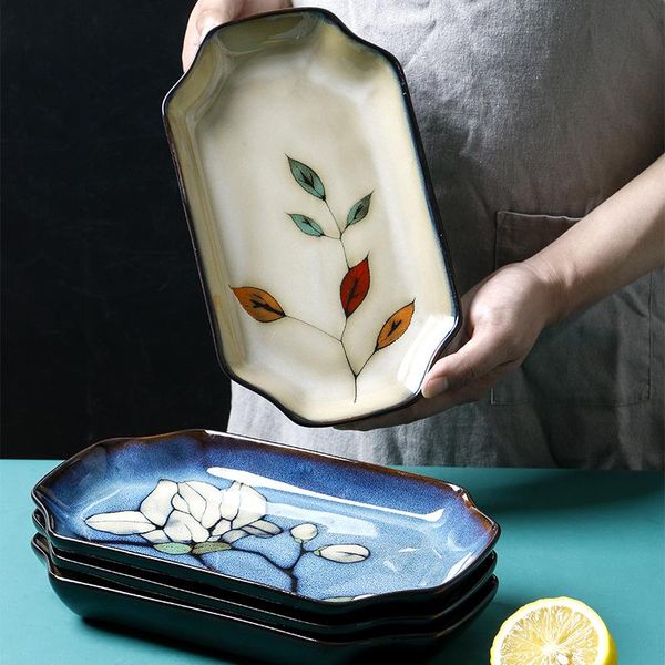 dishes & plates japanese vintage rectangle fish plate underglaze ceramic dinner microwave safe kitchen table dinnerware dessert cake tray
dishes & plates japanese vintage rectangle fish plate underglaze ceramic dinner microwave safe kitchen table dinnerware dessert cake tray