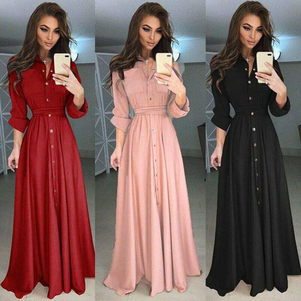 casual dresses kayotuas women dress ladies boho solid color long maxi clubwear party beach bodycon button sundress elegant streetwear, Black;gray
casual dresses kayotuas women dress ladies boho solid color long maxi clubwear party beach bodycon button sundress elegant streetwear, Black;gray