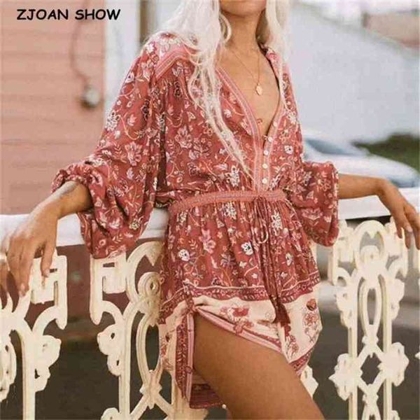 bohemia open button v neck floral print spliced lace long sleeve rompers women adjust waist short jumpsuits boho bodysuits 210429, Black;white
bohemia open button v neck floral print spliced lace long sleeve rompers women adjust waist short jumpsuits boho bodysuits 210429, Black;white