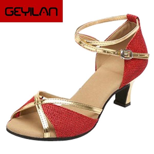 women latin dance shoes red golden napper leather sole ladies salsa ballroom dancing sandal dancesport shining sandals, Black
women latin dance shoes red golden napper leather sole ladies salsa ballroom dancing sandal dancesport shining sandals, Black
