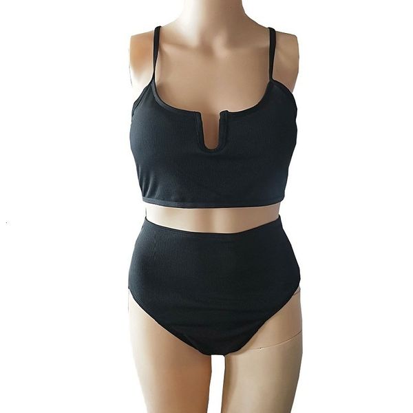 fashion 2021 fattening bikini small pit bar high waist solid size swimsuit, Black;white
fashion 2021 fattening bikini small pit bar high waist solid size swimsuit, Black;white