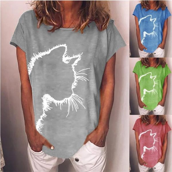 women's t-shirt summer tee shirt cartoon 3d print short sleeve t-shirts casual loose pullover fashion o-neck female streetwear, White
women's t-shirt summer tee shirt cartoon 3d print short sleeve t-shirts casual loose pullover fashion o-neck female streetwear, White