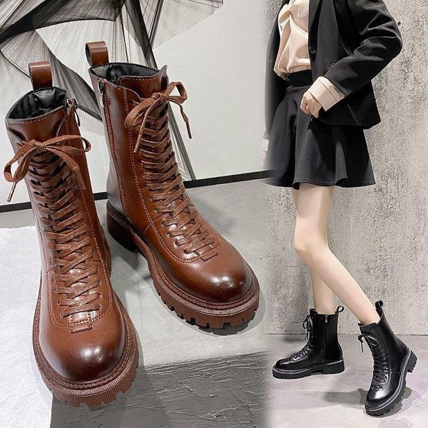boots women's 2021 winter plus velvet all-match thick-soled shoes thick heel british style short women, Black
boots women's 2021 winter plus velvet all-match thick-soled shoes thick heel british style short women, Black