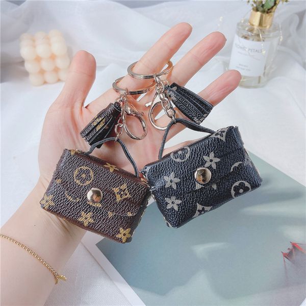 wind leather bag key chain earphone creative tassel jewelry pendant women's ring, Silver
wind leather bag key chain earphone creative tassel jewelry pendant women's ring, Silver