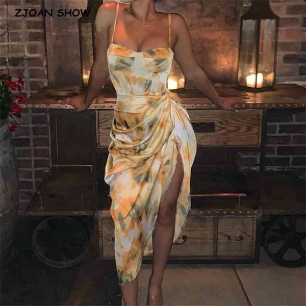 2021 women vintage yellow tie dye flower print spaghetti strap dress hem slim waist slit irregular long dresses sling vestido, Black;gray
2021 women vintage yellow tie dye flower print spaghetti strap dress hem slim waist slit irregular long dresses sling vestido, Black;gray