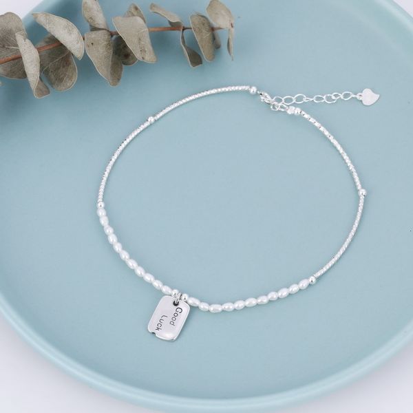 anklets s925 sterling silver pearl square brand foot chain summer niche fashion luck shaped rice bead women, Red;blue
anklets s925 sterling silver pearl square brand foot chain summer niche fashion luck shaped rice bead women, Red;blue