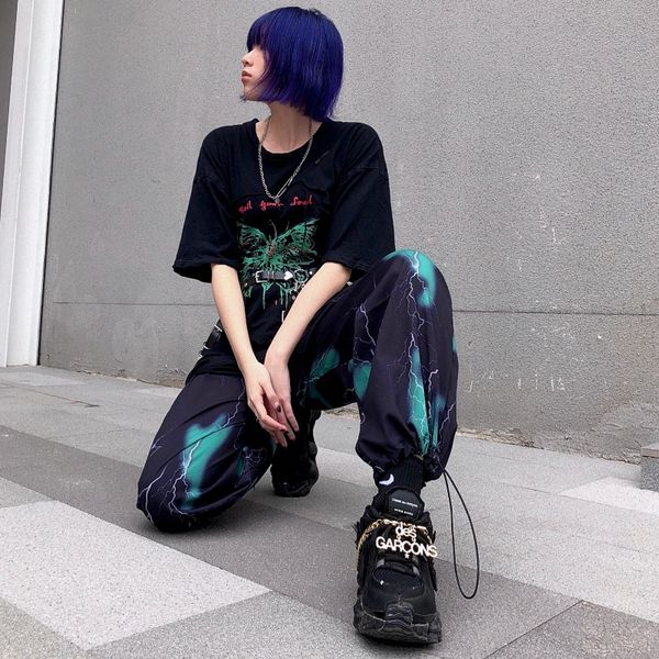 houzhou hip hop joggers women autumn grunge aesthetic print sweatpants women streetwear korean style fashion high waist pants 210319, Black;white
houzhou hip hop joggers women autumn grunge aesthetic print sweatpants women streetwear korean style fashion high waist pants 210319, Black;white