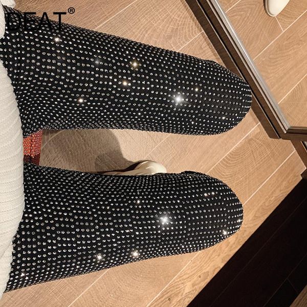 women's pants & capris deat 2021 summer fashion casual high waist dot diamond flashing slim skinny long women sb966, Black;white
women's pants & capris deat 2021 summer fashion casual high waist dot diamond flashing slim skinny long women sb966, Black;white