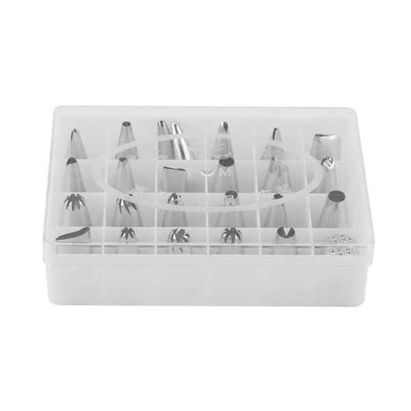 baking & pastry tools silver 24pcs/set box set icing piping nozzles tips cupcake cake decorating diy tool kitchen accessories
baking & pastry tools silver 24pcs/set box set icing piping nozzles tips cupcake cake decorating diy tool kitchen accessories