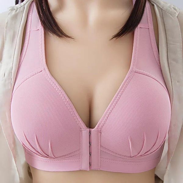 bras seamless bra for women fashion push up wire lingerie full cup bralette cotton underwear front closure, Red;black
bras seamless bra for women fashion push up wire lingerie full cup bralette cotton underwear front closure, Red;black