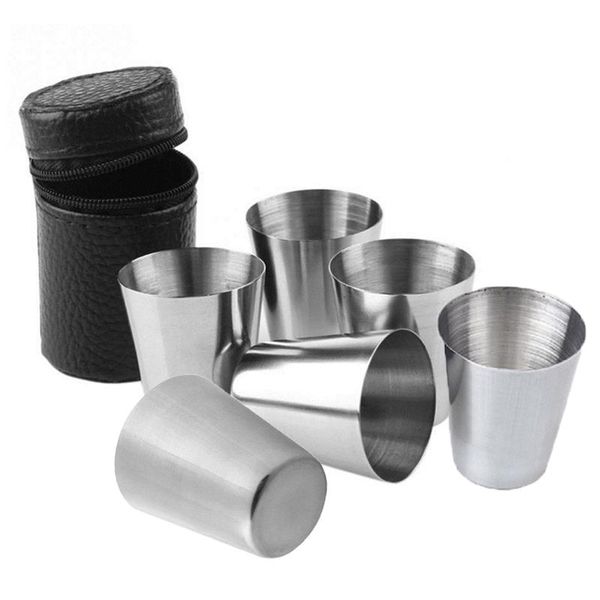 mugs 4/6pcs travel outdoor practical stainless steel cups 30ml ss set glasses for whisky wine portable with case ideal
mugs 4/6pcs travel outdoor practical stainless steel cups 30ml ss set glasses for whisky wine portable with case ideal