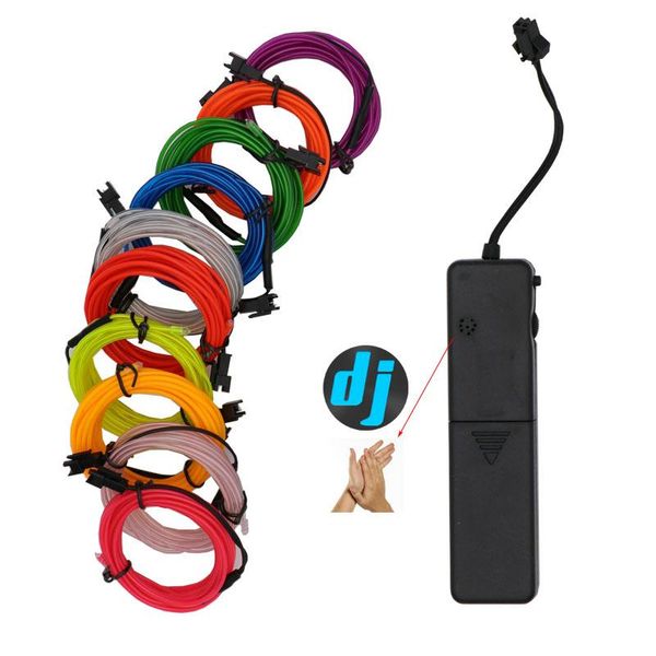 strips 1m/3m/5m flexible neon light glow el wire rope tape cable strip led lights shoes clothing car waterproof with 3v
strips 1m/3m/5m flexible neon light glow el wire rope tape cable strip led lights shoes clothing car waterproof with 3v