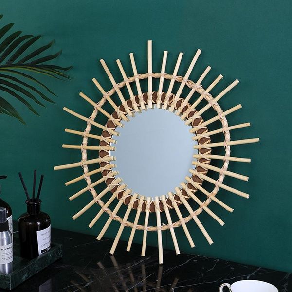 rattan dressing mirror round wicker sunflower space saving innovative art decor living wall hanging bathroom room home mirrors
rattan dressing mirror round wicker sunflower space saving innovative art decor living wall hanging bathroom room home mirrors